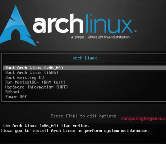 Arch Linux Installation Cheetsheet