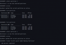How to create disk partitions in windows using diskpart command
