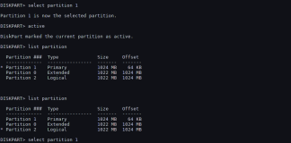 How to create disk partitions in windows using diskpart command