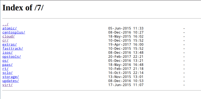create local CentOS 6 and CentOS 7 mirrors.