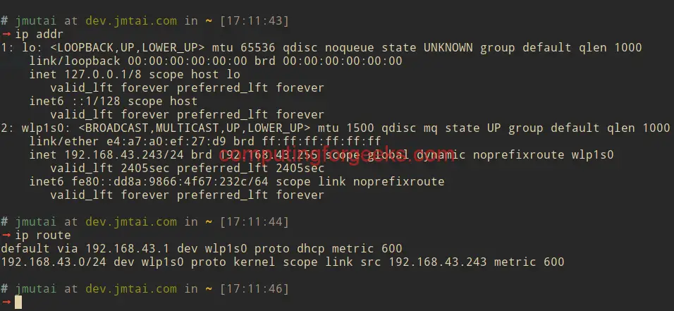 ubuntu how to check mac address