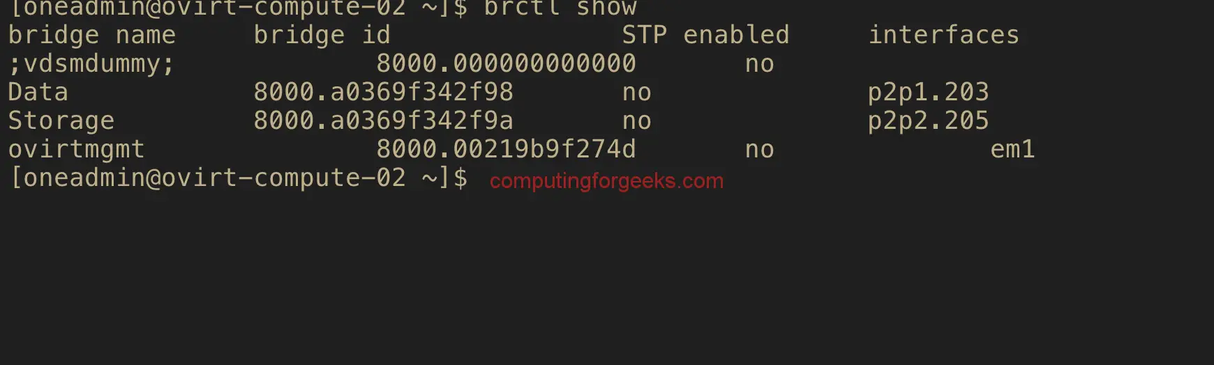 Install OpenNebula KVM Node on CentOS 7 / CentOS 8 2 opennebula compute bridges
