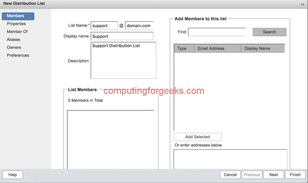 Managing Distribution Lists on Zimbra Mail Server