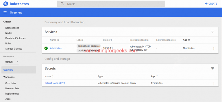 kubernetes minikube ui