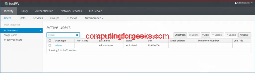 How To Install FreeIPA Server on CentOS 7 / RHEL 7 | ComputingForGeeks