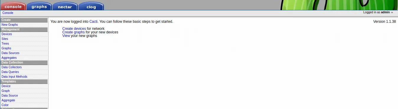 How To Install and Configure Cacti on Ubuntu 18.04 6 install cacti ubuntu 18.04 09 ui