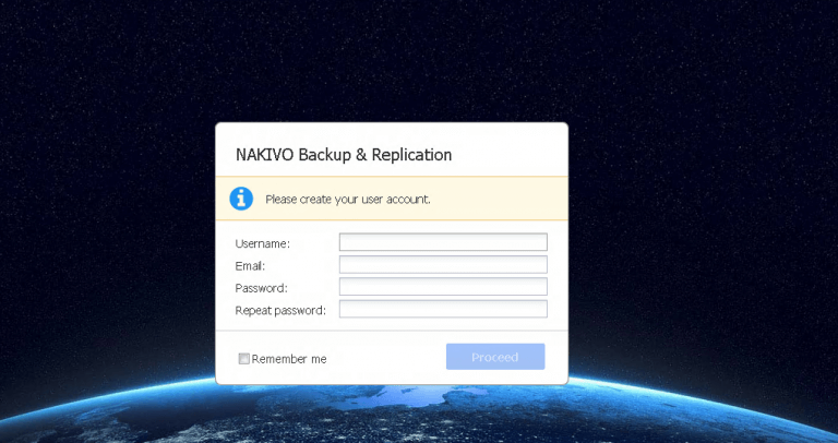 nakivo backup installation ui access