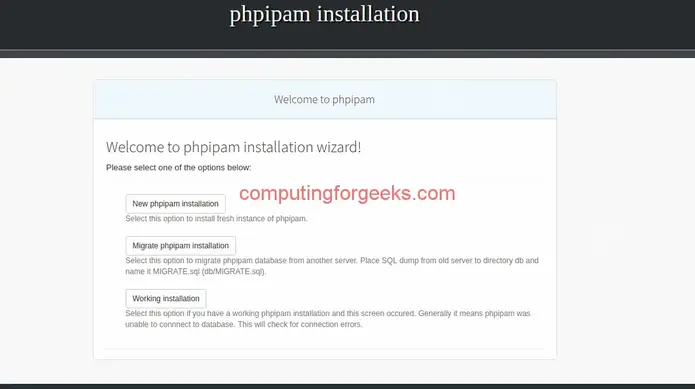 phpipam install 01