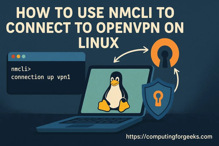 nmcli connect to openvpn server