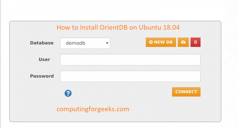 orientdb ubuntu 18.04 login min 1