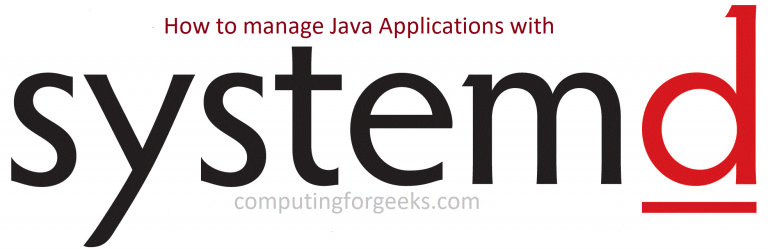 run java apps with systemd