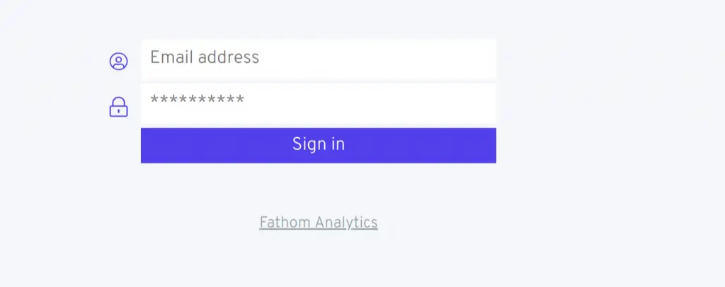 Install Fathom analytics on Ubuntu/Debian/CentOS 2 fathom login min