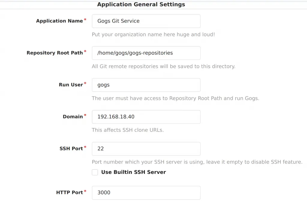 How to Install Gogs Git service on Ubuntu 19.04/18.04/16.04 2 install gogs git service ubuntu 18.04 configure application min