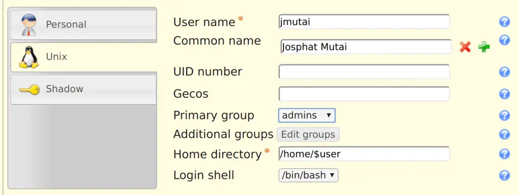How To Install and Configure OpenLDAP Server on Debian 10 (Buster) 13 ldap account manager add new user set shell home min 1