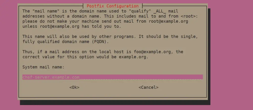 Install and Configure Postfix as a Send-Only SMTP Server on Ubuntu 20.04/18.04 2 set mail server name min