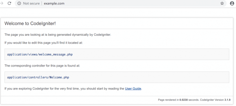 install codeigniter ubuntu 18.04 debian 9 02