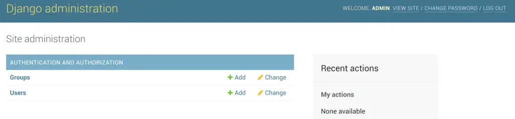 Install Django Web Framework on Debian 10 / Debian 9 4 install django fedora 29 fedora 28 admin page 02 1