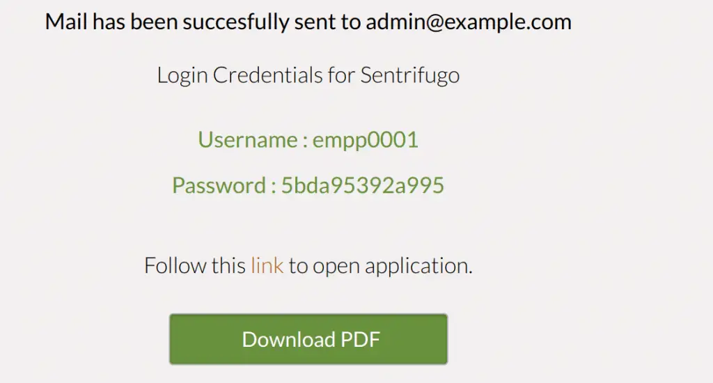 sentrifugo hrms login credentials min