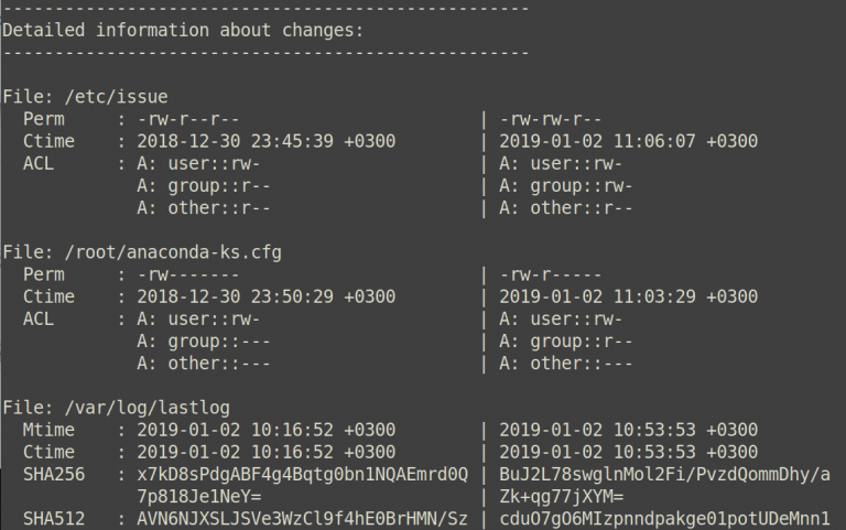 install and configure AIDE HIDS rhel 8 centos8