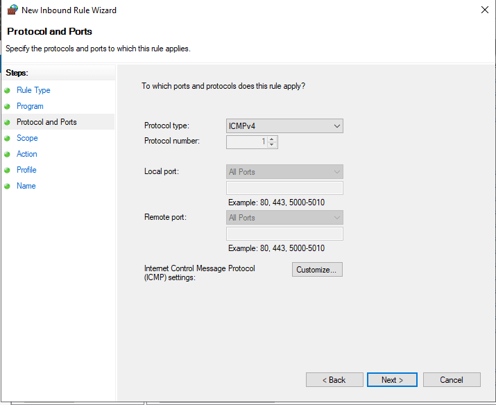 How to Allow ICMP Echo Reply on Windows Server 2019 6 Allow ICMP Echo Reply Windows Server 2019 05