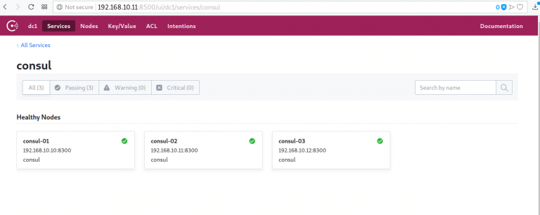 consul cluster ui centos7