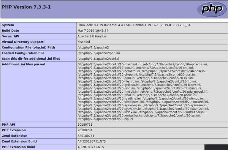 install php 7.3 debian 10
