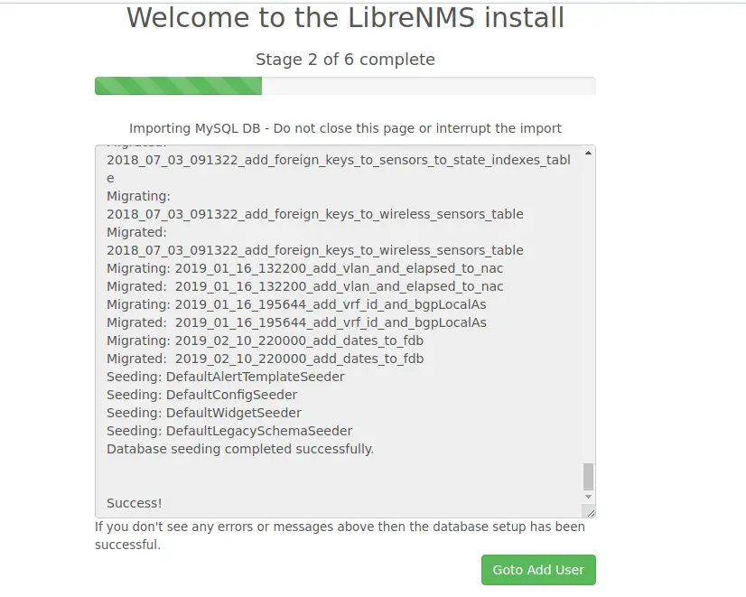 How To Install LibreNMS on CentOS 8 / RHEL 8 4 librenms import databases