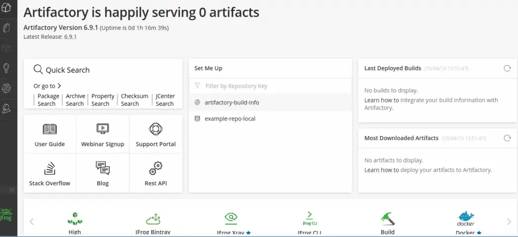How To Install JFrog Artifactory on CentOS 7 6 Artifactory complete installation