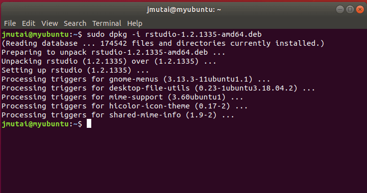 install rstudio linux