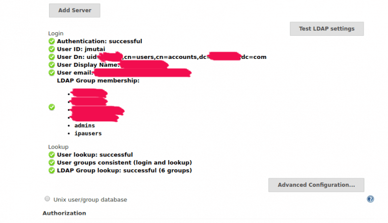 jenkins ldap validate settings