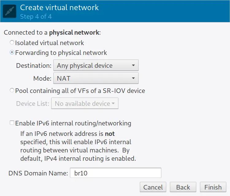 How To Create and Configure Bridge Networking For KVM in Linux 5 virtual machine manager choose route