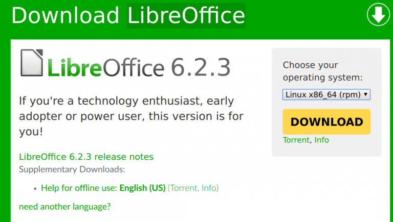 download latest libreoffice