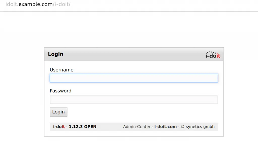Install i-doit Asset Management Tool on Ubuntu 20.04/18.04 1 i doit login
