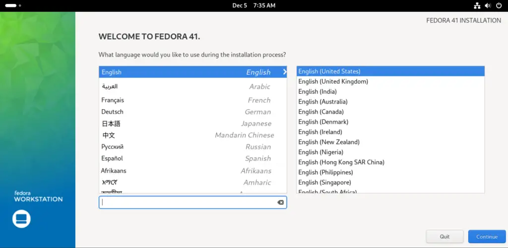 How To Install Fedora 41 - Step by Step With Screenshots 10 install fedora 03