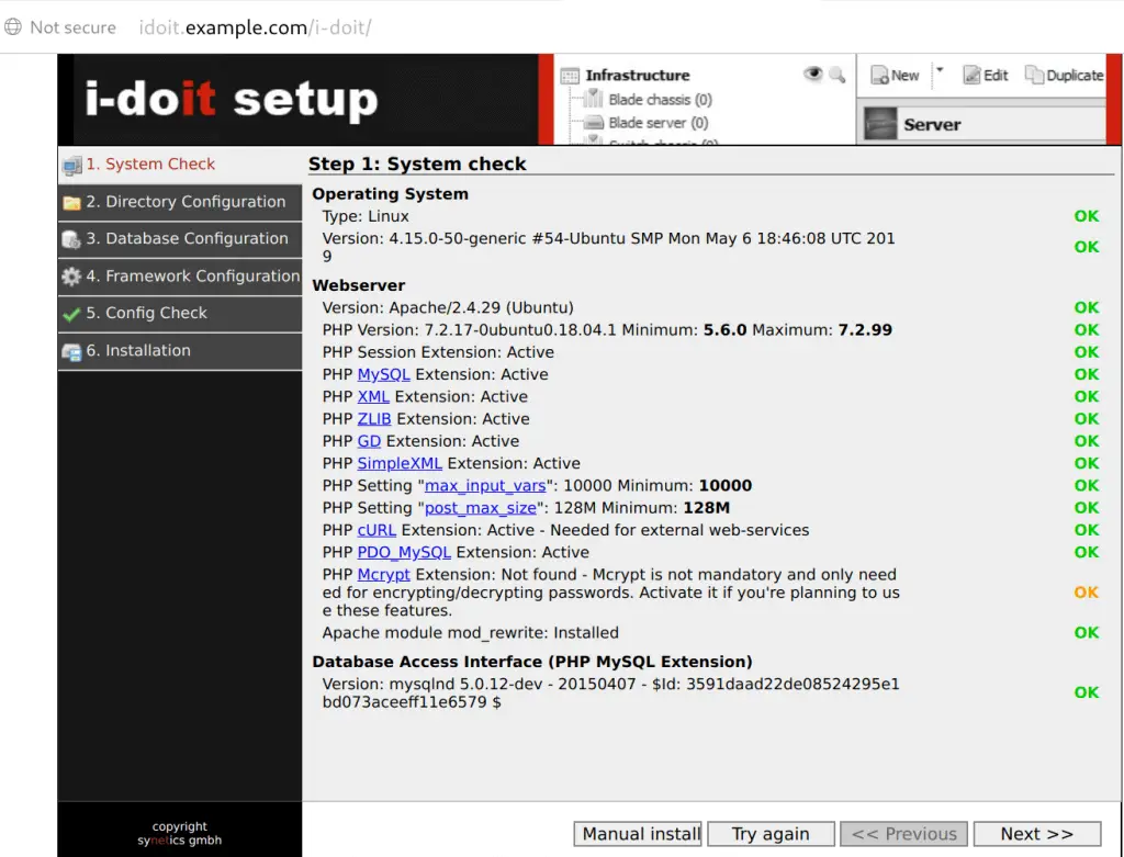 Install i-doit Asset Management Tool on Ubuntu 20.04/18.04 2 install i doit ubuntu 01