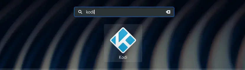 Install Kodi Media Server on Fedora 33/32/31/30 2 launch kodi fedora
