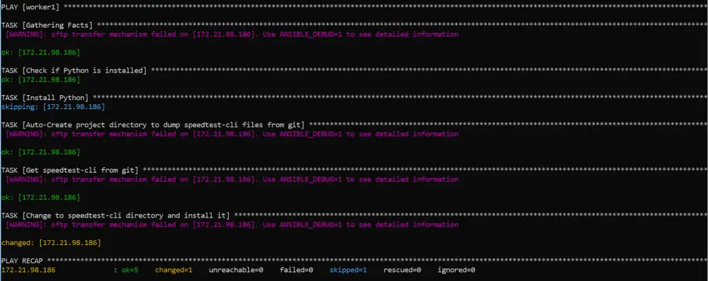 How To Install speedtest-cli on Ubuntu / CentOS / Debian using Ansible 1 speedtest cli img