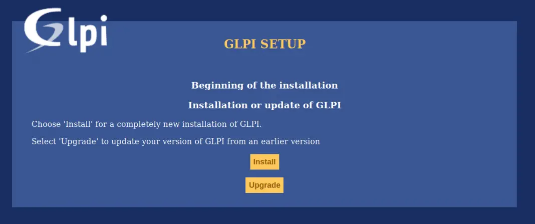 Glpi install. Glpi.
