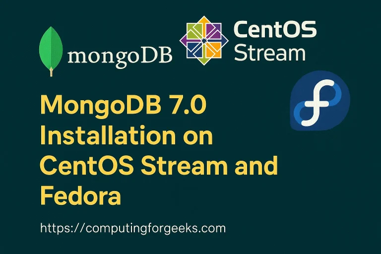 mongodb 7 install fedora centos stream