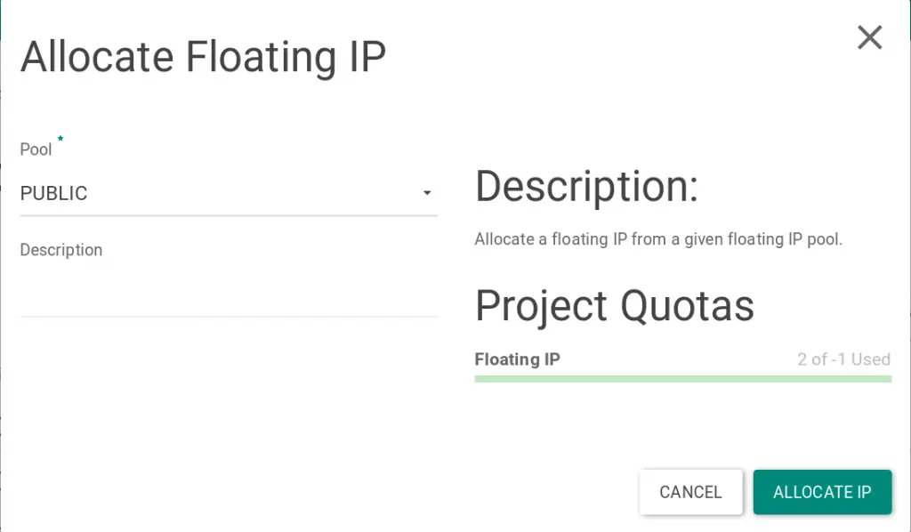 How To Assign a Floating IP Address to an Instance in OpenStack 3 openstack use floating ip 03