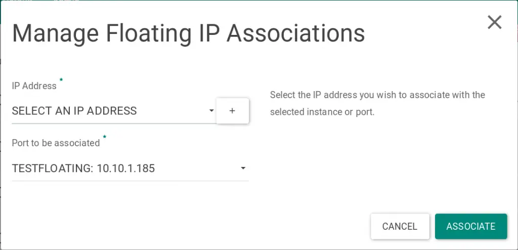 How To Assign a Floating IP Address to an Instance in OpenStack 8 openstack use floating ip 08