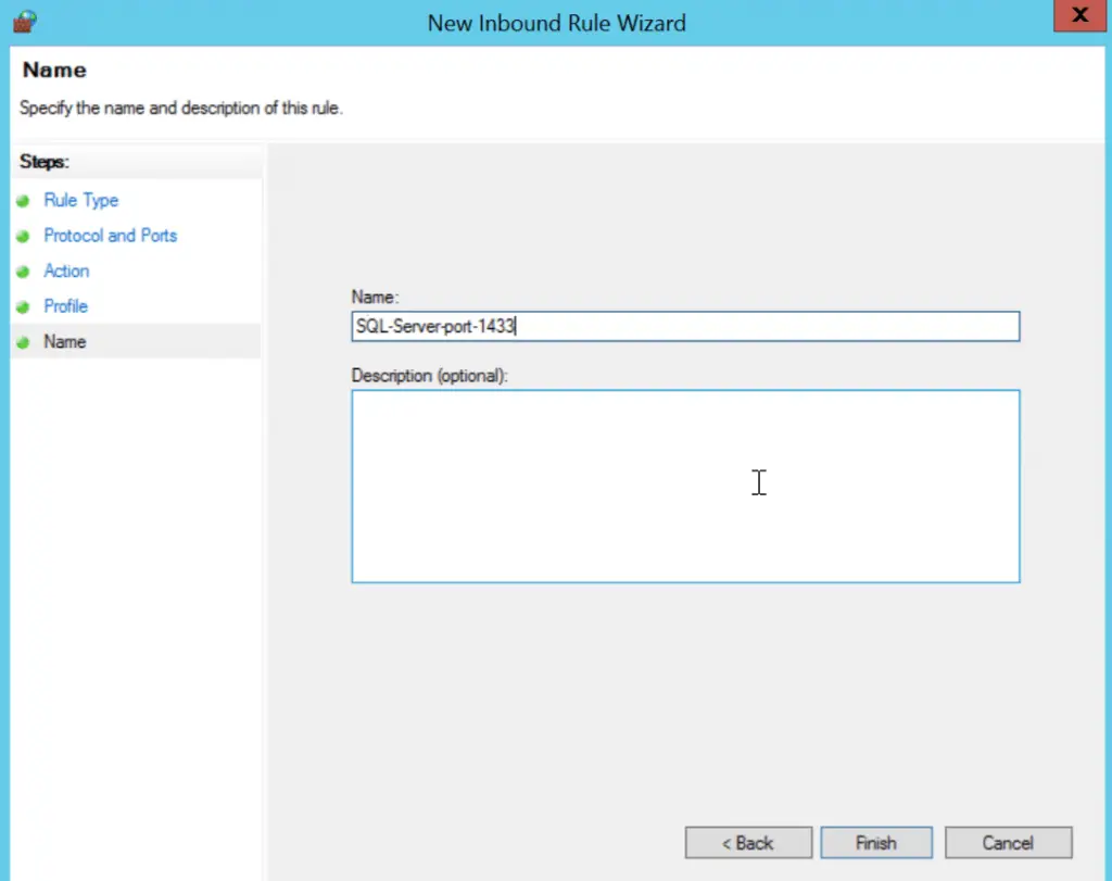 How To open a port in Windows Server Firewall 7 windows firewall name