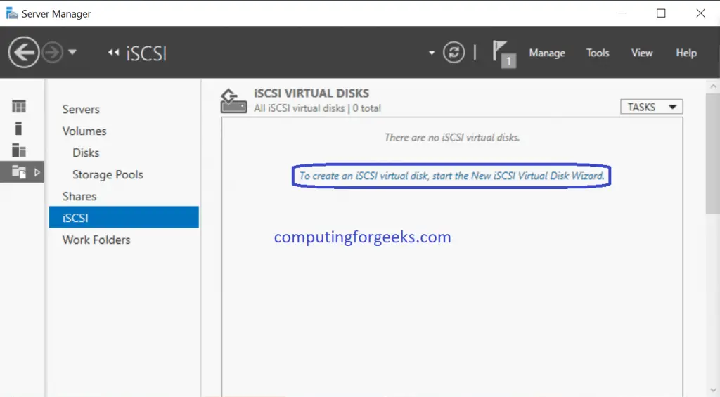 Install and Configure iSCSI Target on Windows Server 2019 10 iSCSI Target create virtualdisk