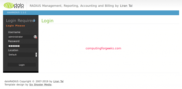 install freeradius daloradius centos 7 02