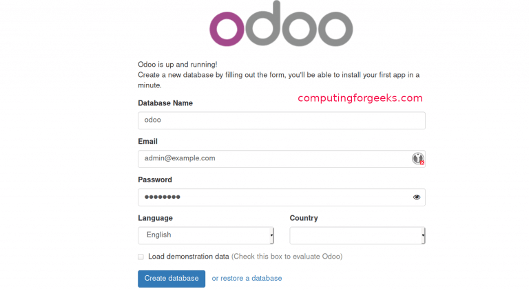 install odoo centos 7 01