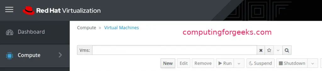 Install a Server or Virtual Machine from ISO on oVirt / RHEV 2 install vm rhev ovirt from iso 02