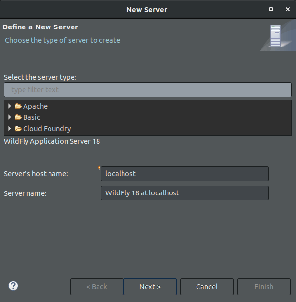 Install WildFly and Connect to Eclipse IDE on Ubuntu 20.04|18.04 6 eclipse7