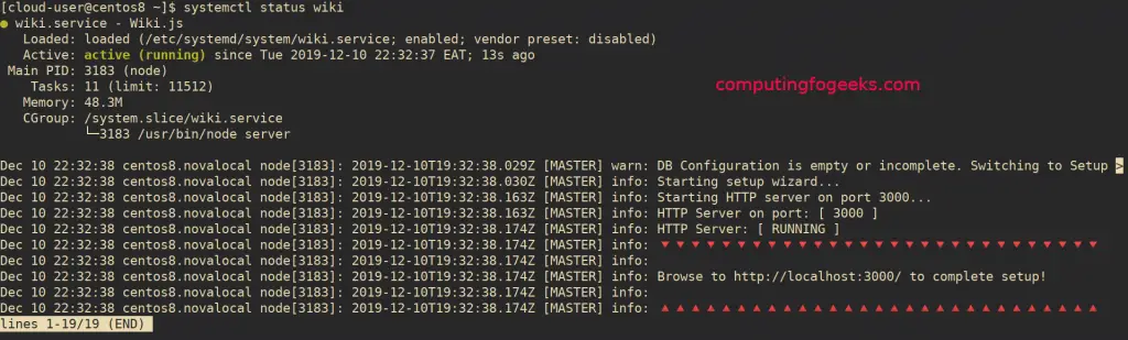 How To Install Wiki.js on CentOS 8 2 install wikijs centos 8 02