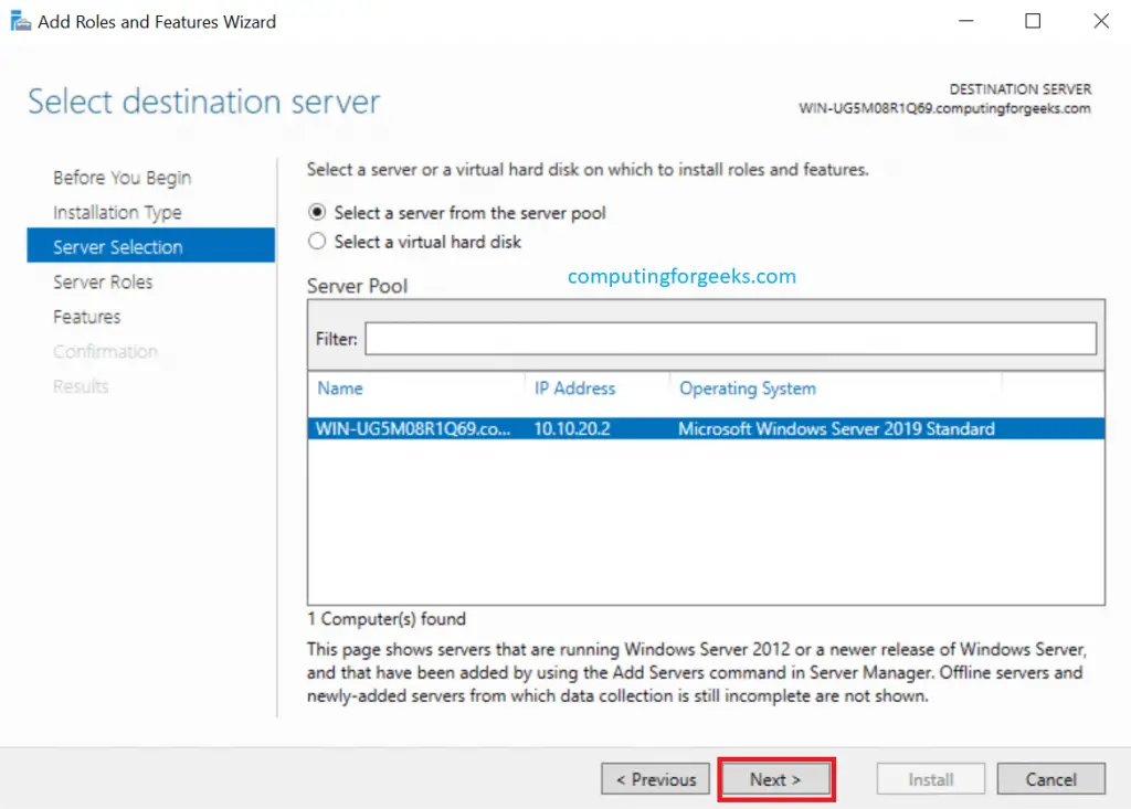 Install and Configure Hyper-V on Windows Server 2019 4 Hyper v step4