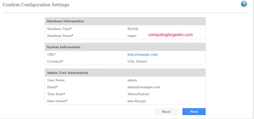 How To Install vTiger CRM on CentOS 8 Linux 4 install vtigercrm centos linux 02